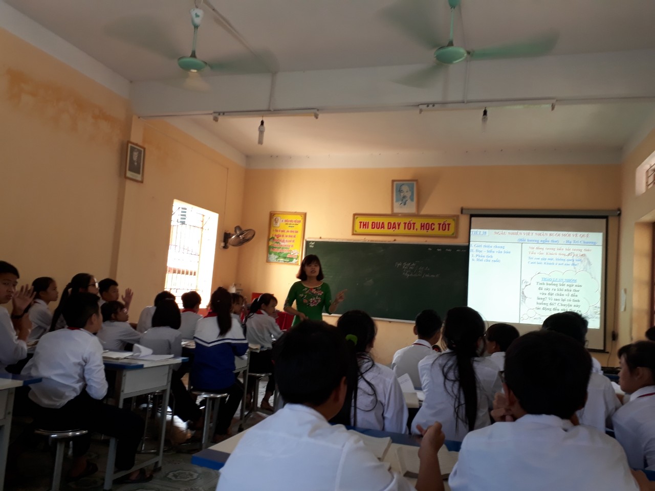 Tiết dạy môn Ngữ văn của cô Nguyễn Thị Hồng Lý